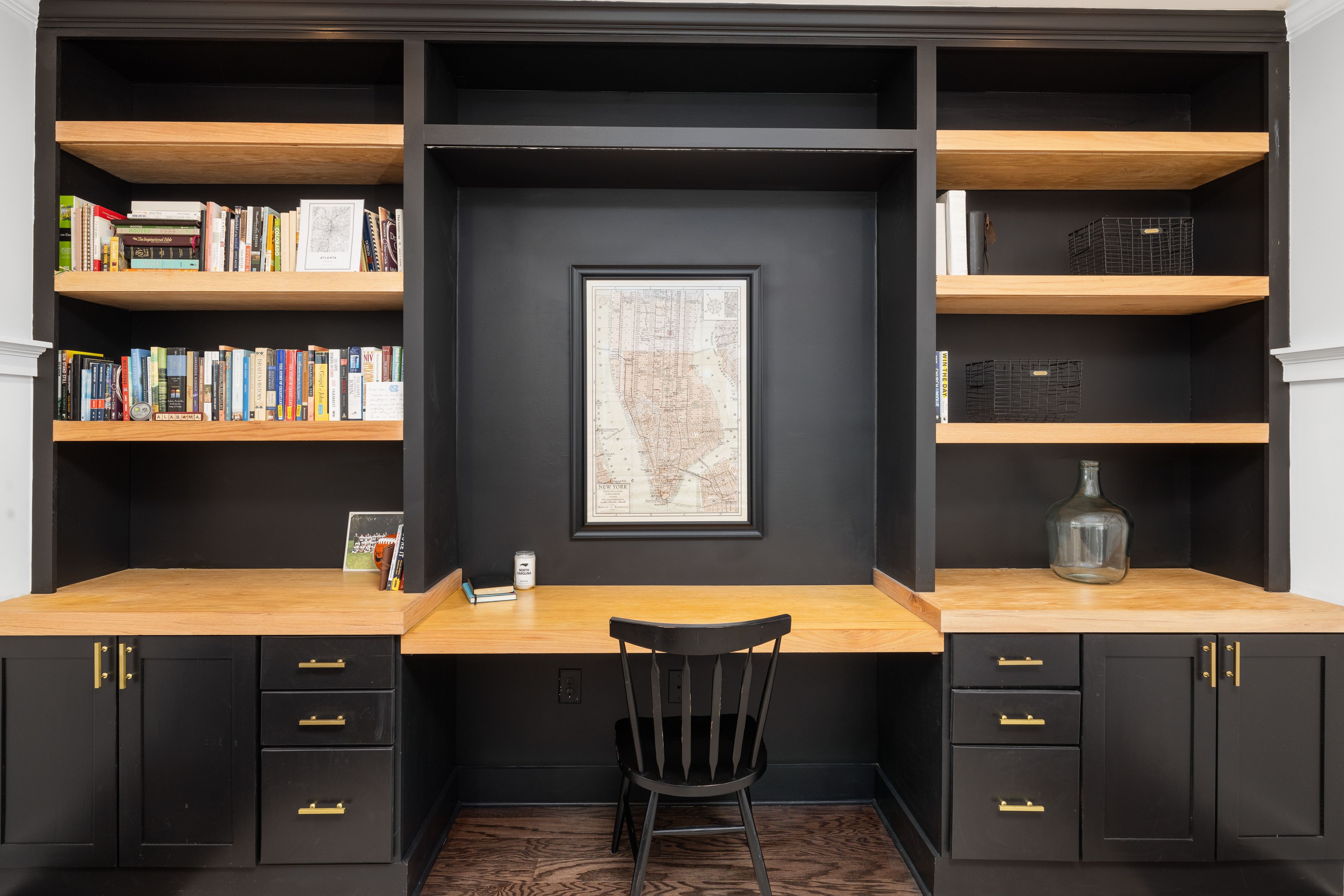 Office built-in shelving